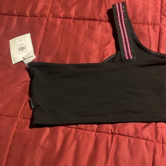 SikSilk Tops - WOMEN'S SIKSILK TAPE ONE SHOULDER CROP TOP